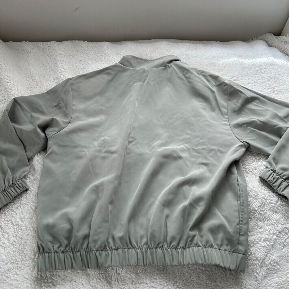 Bonnie Blain Women's Vintage Color Block Embroidered Bomber Jacket Size 12P - Picture 2 of 8
